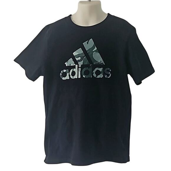 Adidas Boys' Short Sleeve Tee with Camo Graphics - Size 7 - Picture 2 of 6